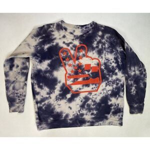 Junk Food Clothing Tie-Dye Sweatshirt with Peace Sign